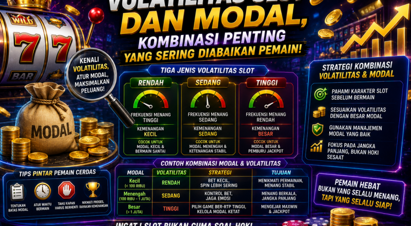 Cara Menyesuaikan Volatilitas Slot dengan Modal agar Bermain Lebih Stabil