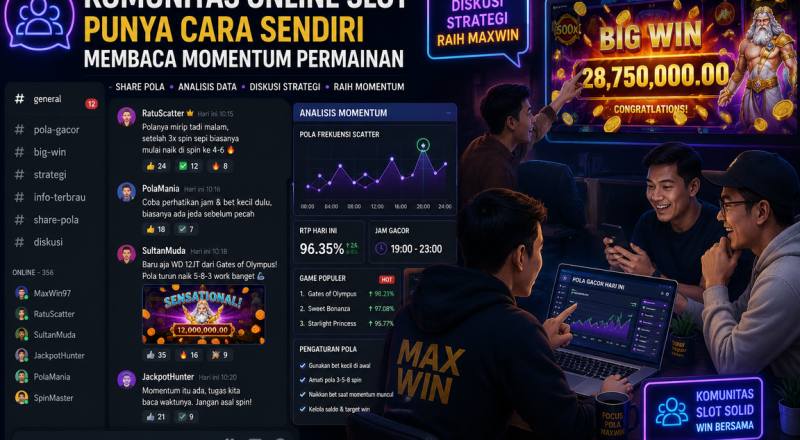 Komunitas Online Slot Punya Cara Sendiri Membaca Momentum Permainan